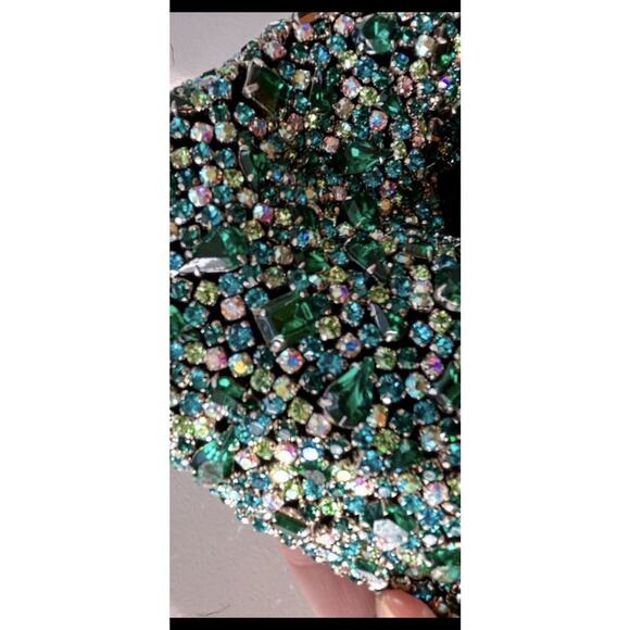 Jovani Couture Pageant Prom Dress Gown Rhinestone Black Size 2 Somers Earrings - Picture 14 of 16